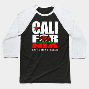 California Republic (vintage distressed look) Baseball T-Shirt